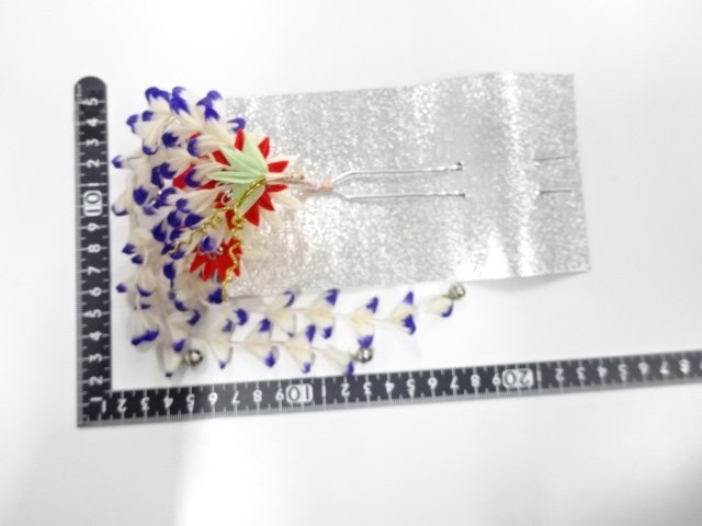  アンティーク　つまみ細工　びらびら簪